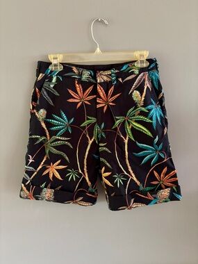 Monitaly Submarine Shorts Black Vancloth & Sons Sateen Made in USA Men's 30